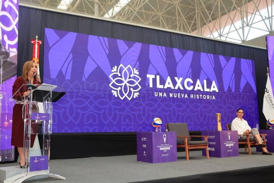 Presentaron Conade y Gobierno del Estado oficialmente el campeonato mundial de Voleibol de Playa Tlaxcala 2023