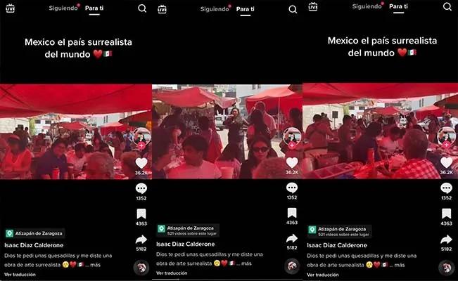 Una mujer que vende quesadillas en el tianguis sorprende a los presentes con su gran voz