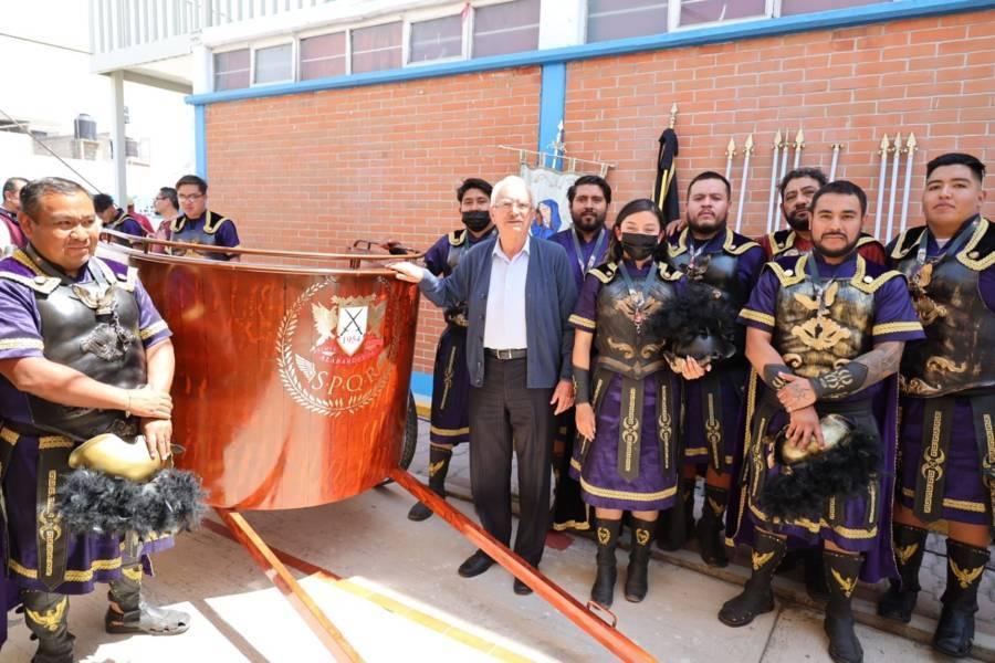 Respalda Ayuntamiento de Chiautempan a grupos que hacen posible la Semana Santa en Chiautempan 