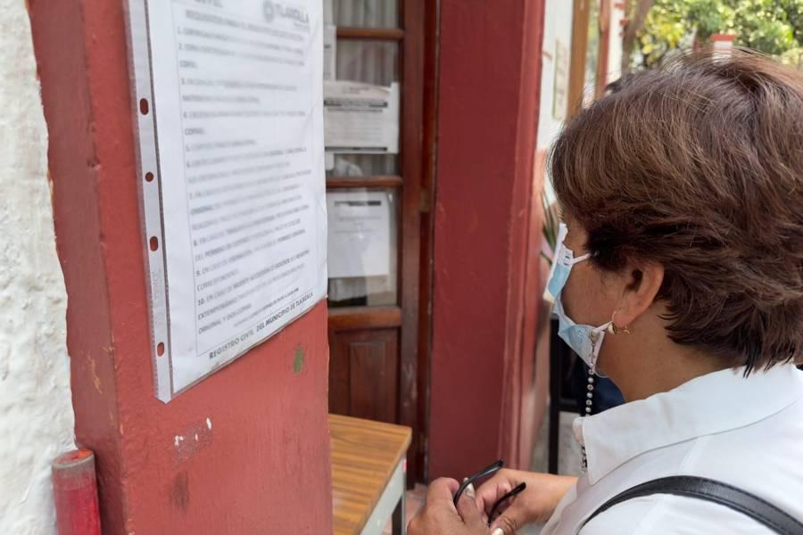 Registro Civil de Tlaxcala atenderá sólo casos urgentes los días jueves y viernes santo