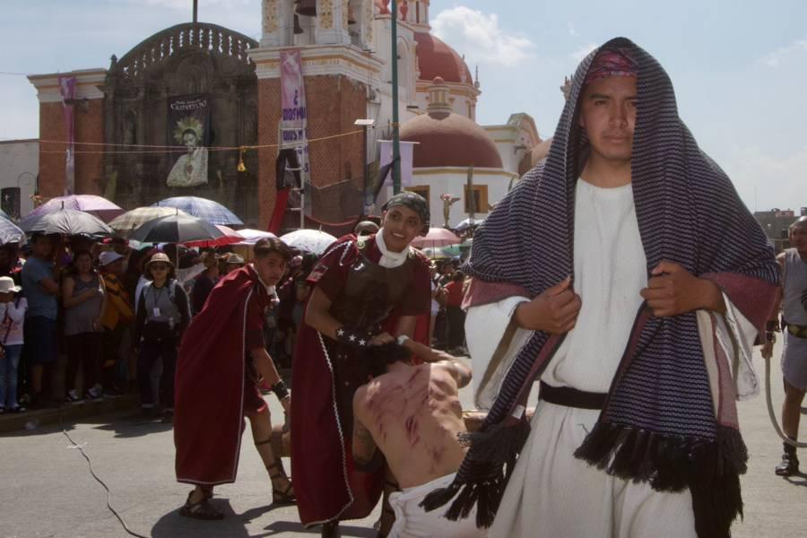Finaliza el viacrucis edición 57 en el municipio de Chiautempan