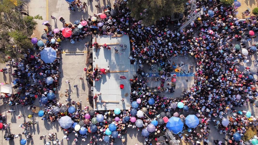 Finaliza el viacrucis edición 57 en el municipio de Chiautempan