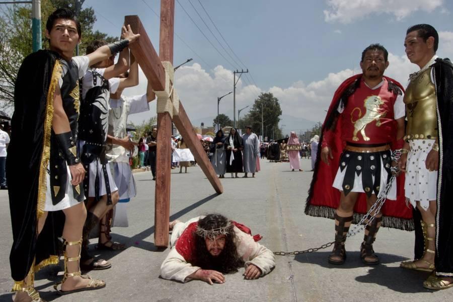 Finaliza el viacrucis edición 57 en el municipio de Chiautempan
