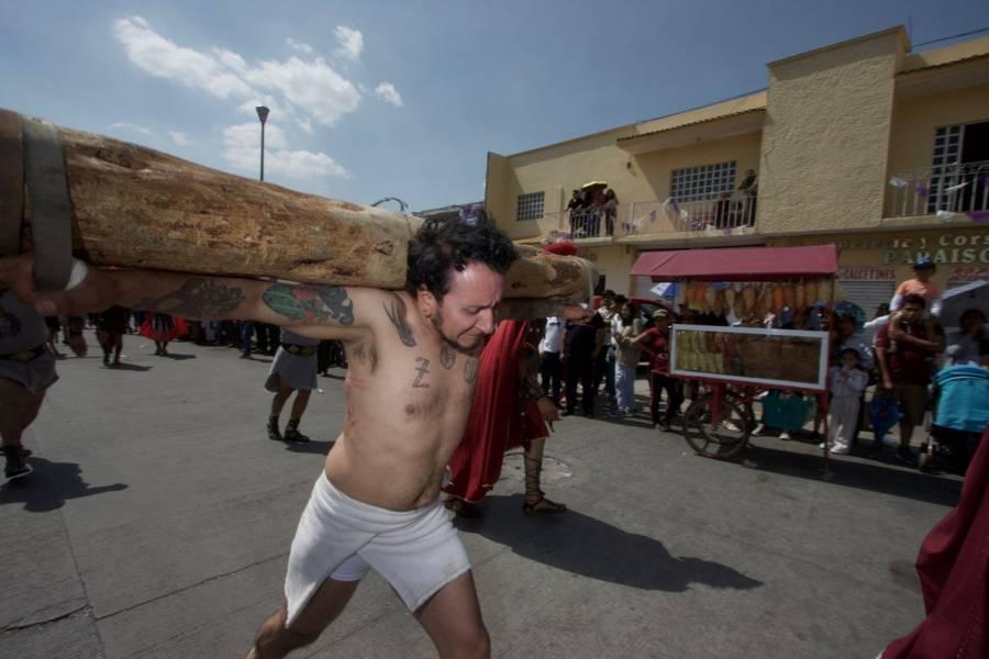 Finaliza el viacrucis edición 57 en el municipio de Chiautempan
