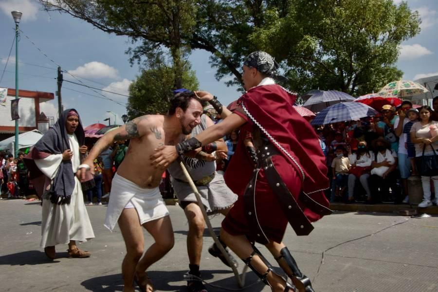 Finaliza el viacrucis edición 57 en el municipio de Chiautempan