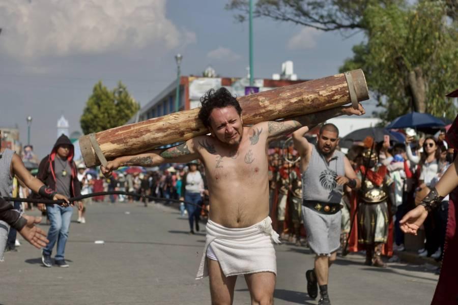 Finaliza el viacrucis edición 57 en el municipio de Chiautempan