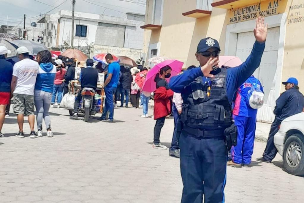 Resguarda policía de Huamantla actos religiosos en la cabecera y las 39 comunidades