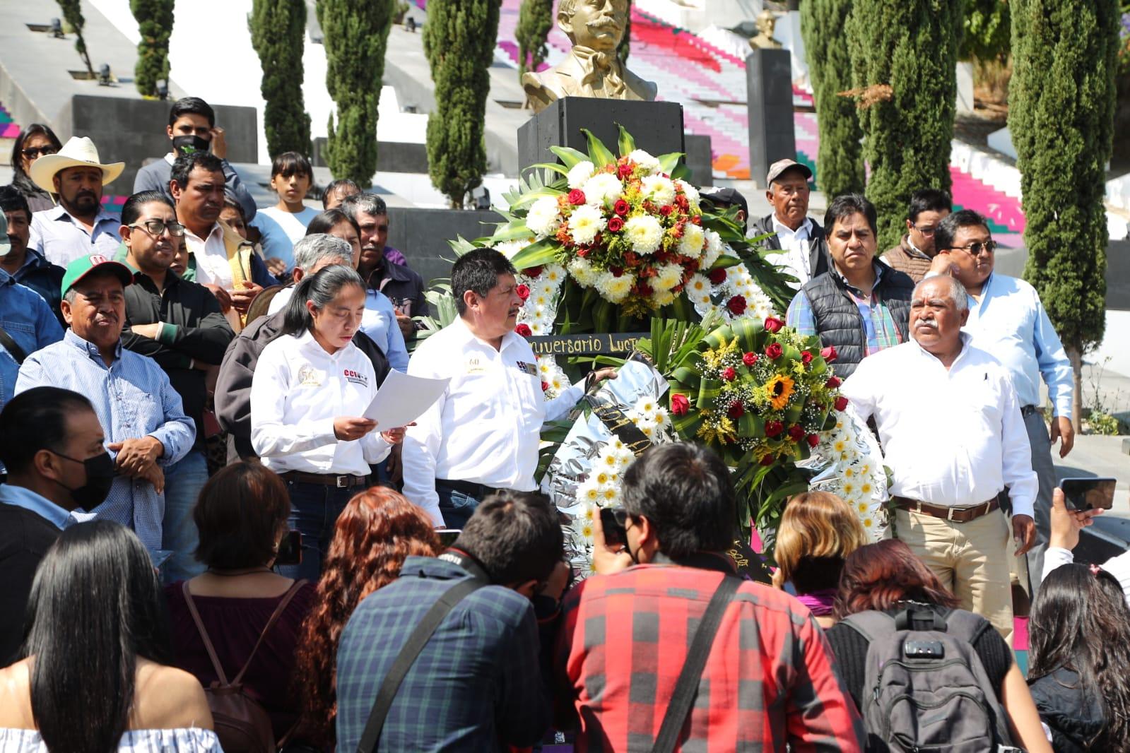 Conmemoran 104 aniversario luctuoso de Emiliano Zapata