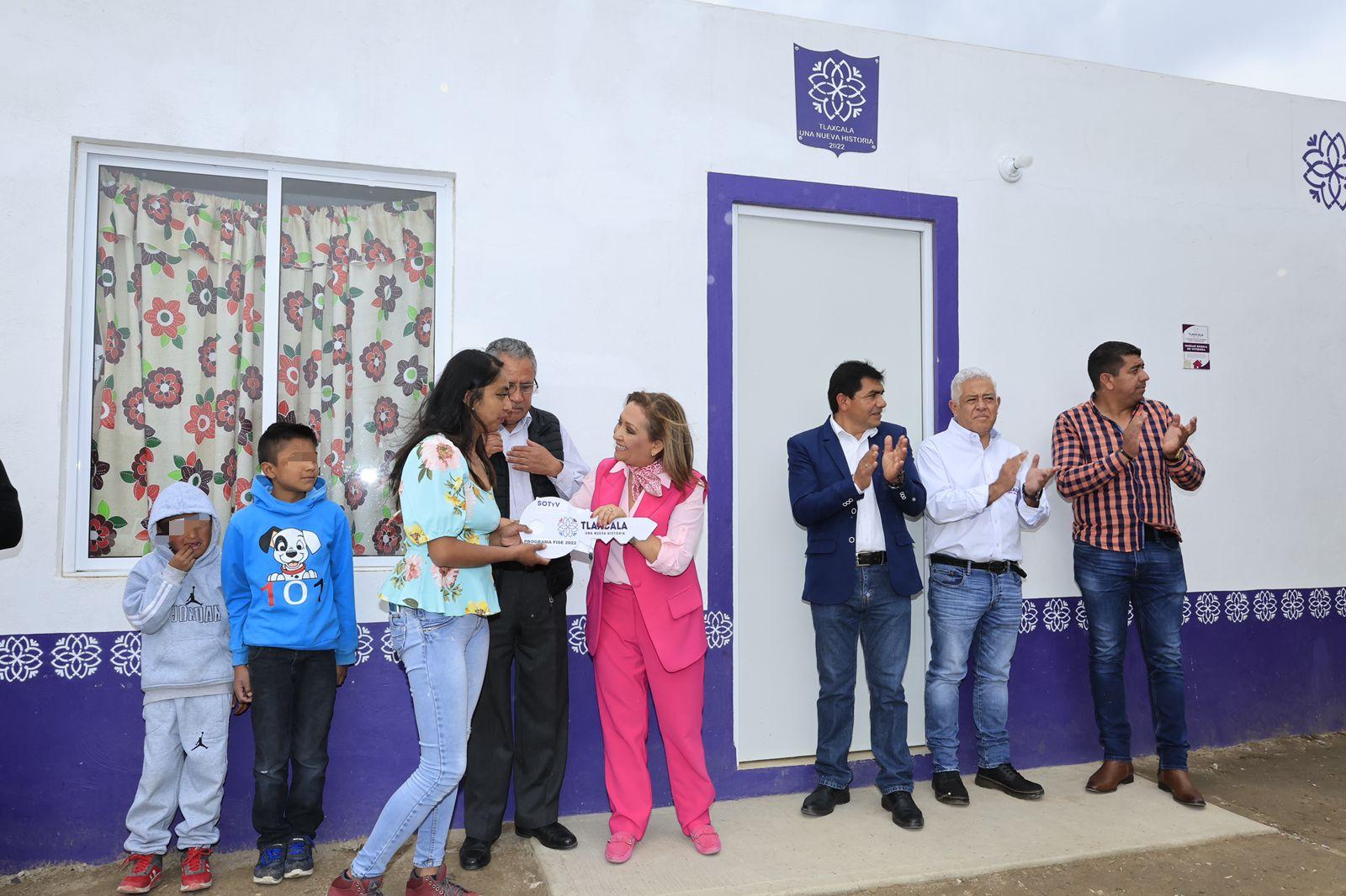 Entregó Gobernadora acciones del programa “Construyendo Viviendas para tu Bienestar” en Tocatlán
