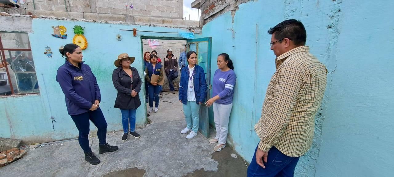 Atiende sistema estatal DIF a damnificados por granizada en Calpulalpan