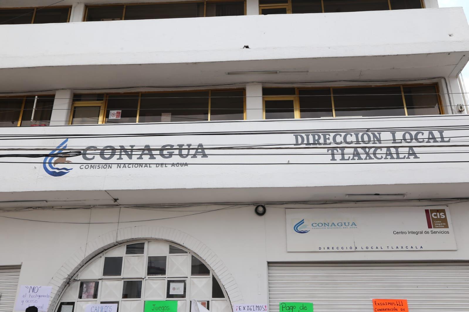 Paran labores trabajadores de la CONAGUA en Tlaxcala 