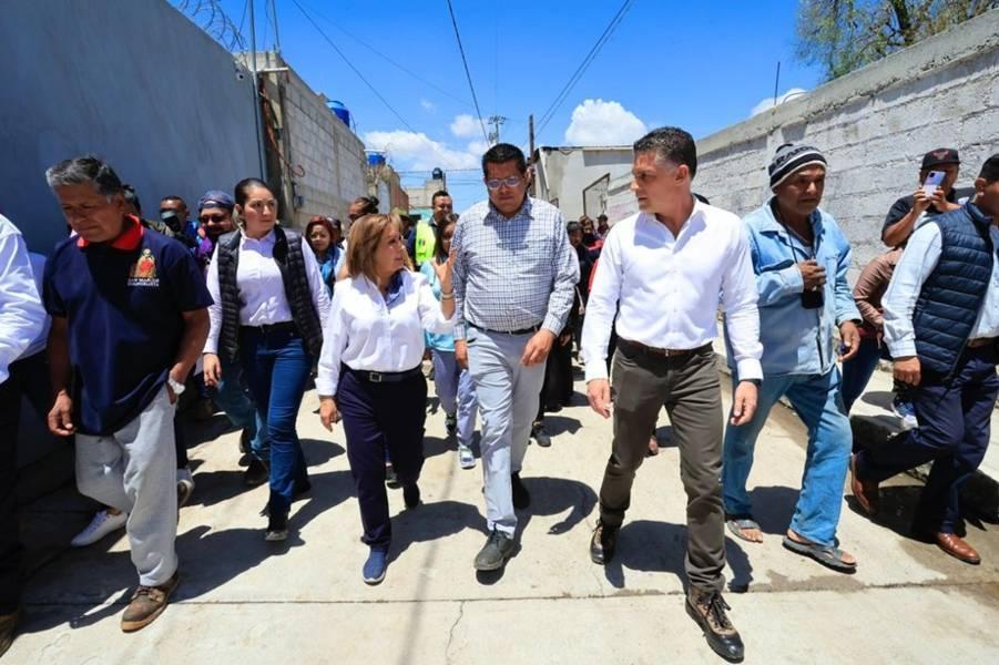 Recorrió Gobernadora comunidad de San Marcos para conocer afectaciones por granizada