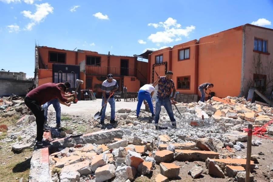 Recorrió Gobernadora comunidad de San Marcos para conocer afectaciones por granizada