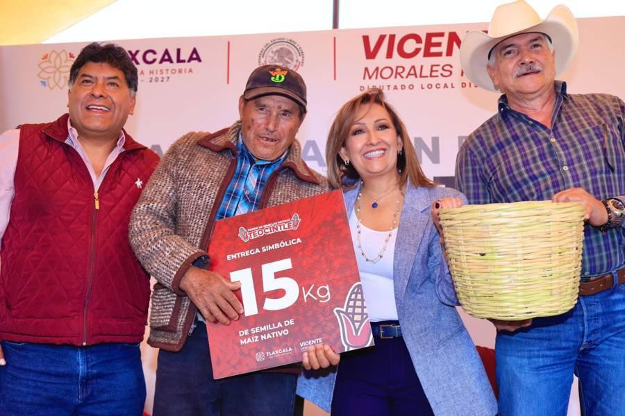 Inauguró Gobernadora Lorena Cuéllar fondo de semillas nativas de maíz “Teocintle” 
