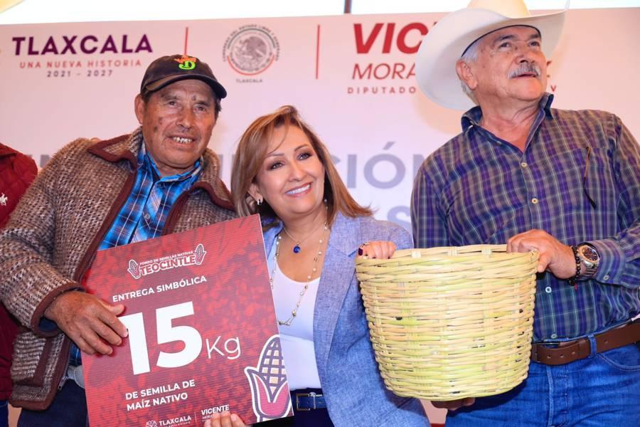 Inauguró Gobernadora Lorena Cuéllar fondo de semillas nativas de maíz “Teocintle” 