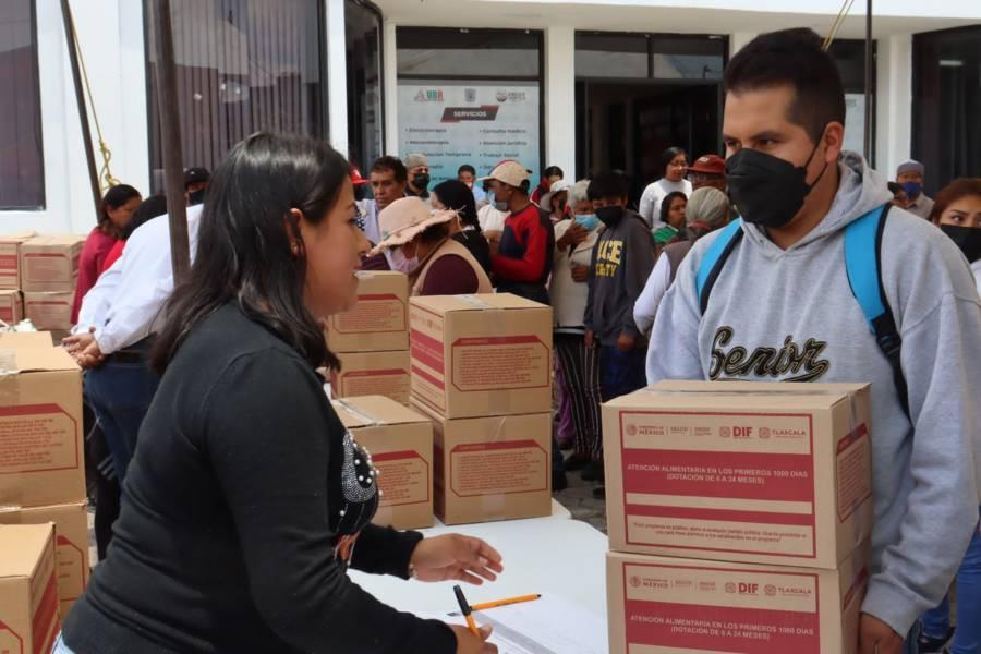 Entrega Sistema Municipal DIF de Contla Despensas a Grupos Vulnerables