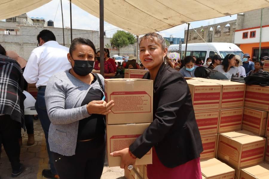 Entrega Sistema Municipal DIF de Contla Despensas a Grupos Vulnerables
