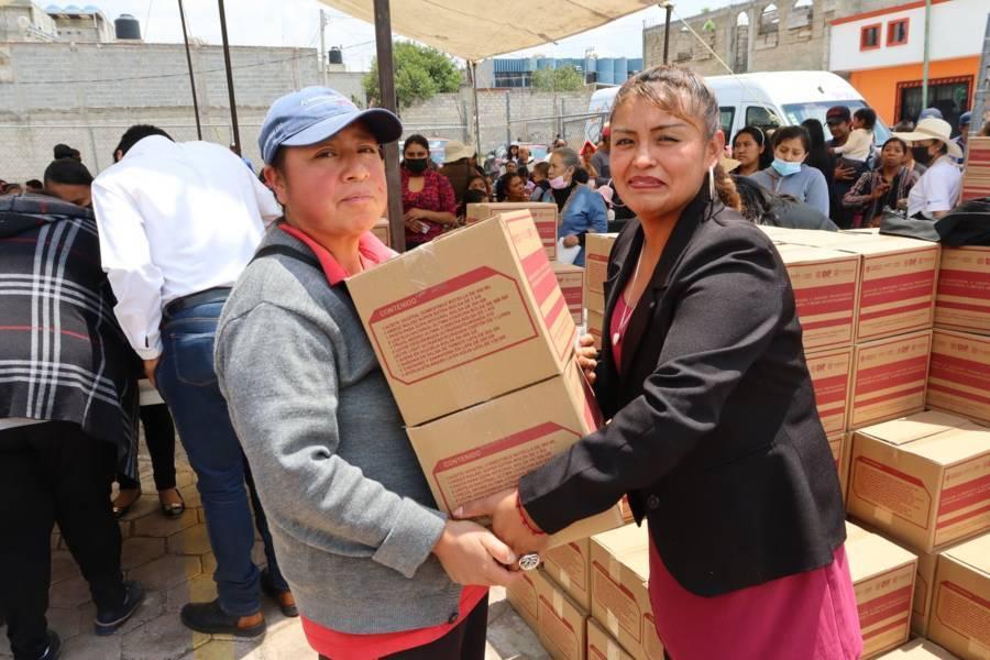 Entrega Sistema Municipal DIF de Contla Despensas a Grupos Vulnerables