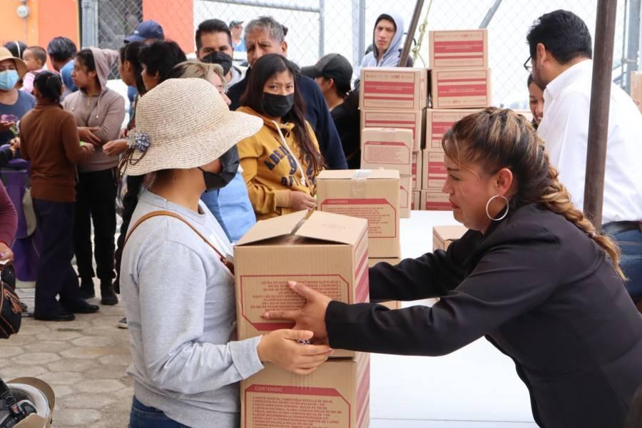 Entrega Sistema Municipal DIF de Contla Despensas a Grupos Vulnerables