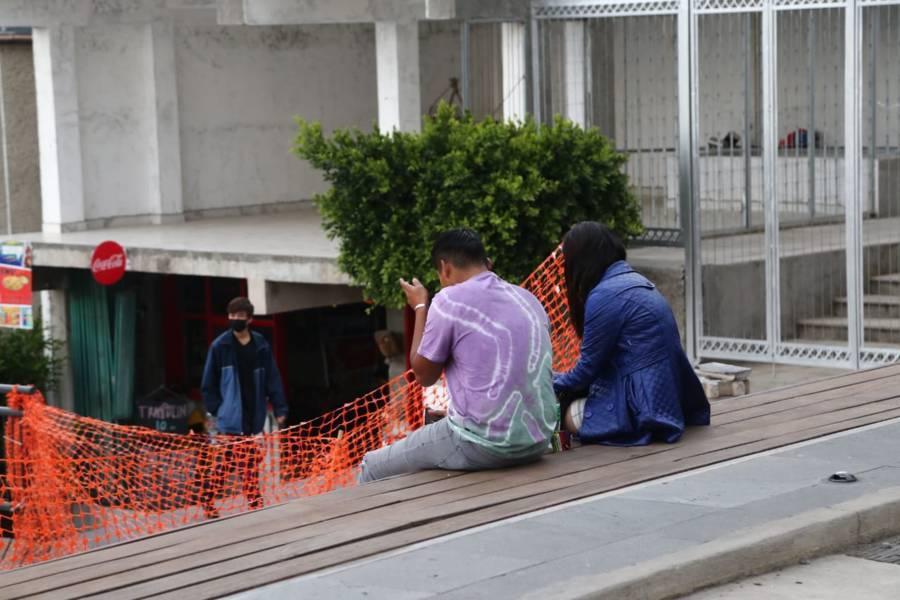 Sin funcionar mirador de las escalinatas de los Héroes