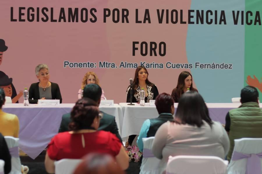 Realiza Congreso del Estado, foro "Legislamos por la Violencia Vicaria"