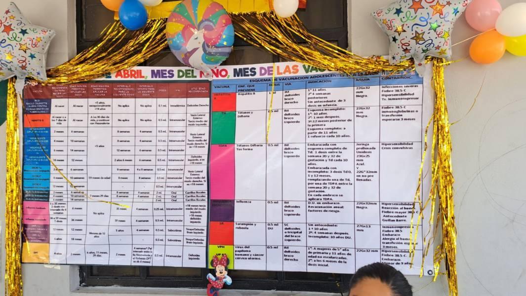Aplicarán vacunas para niños durante el mes de abril en San Pablo del Monte 