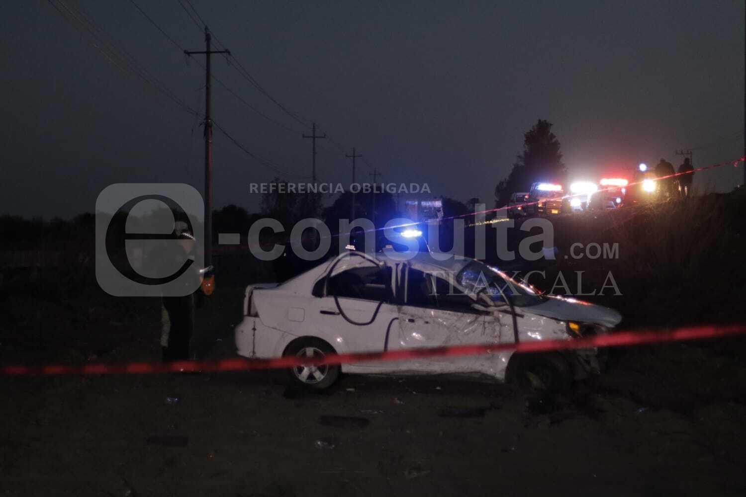 Muere mujer tras volcadura en Papalotla; hay tres heridos más 