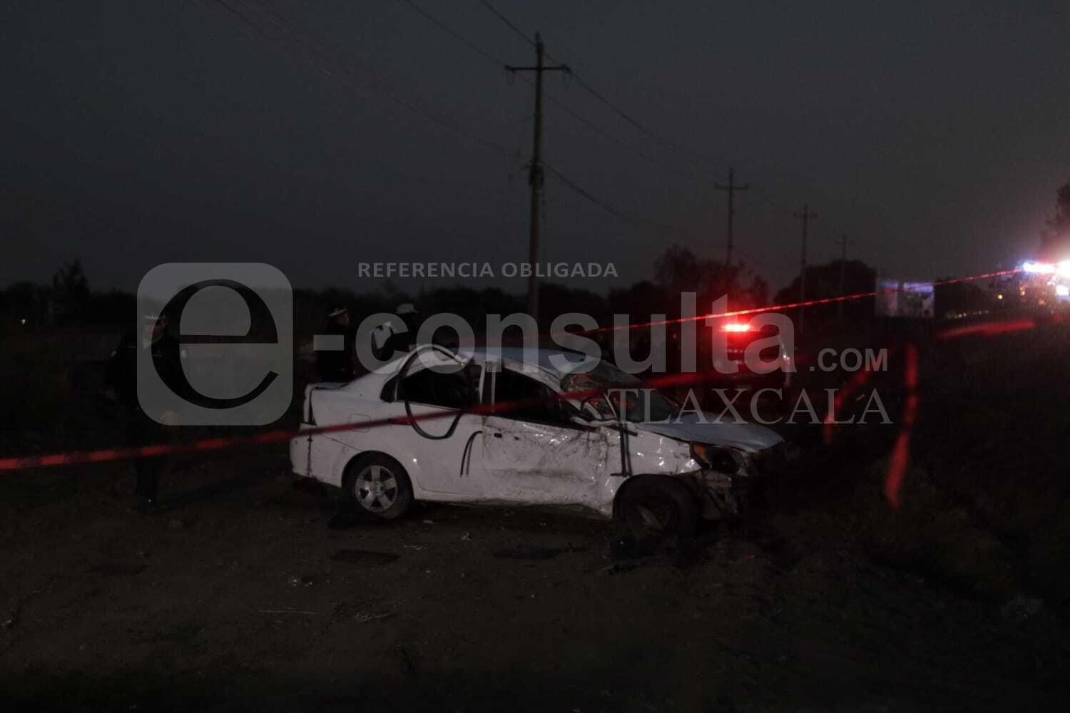 Muere mujer tras volcadura en Papalotla; hay tres heridos más 