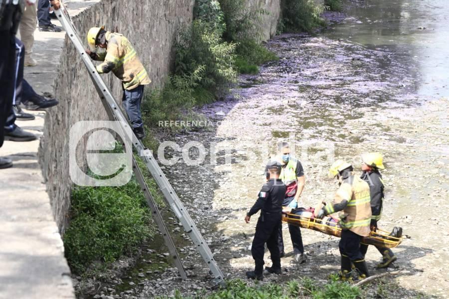Cae ebrio sujeto al río Zahuapan 