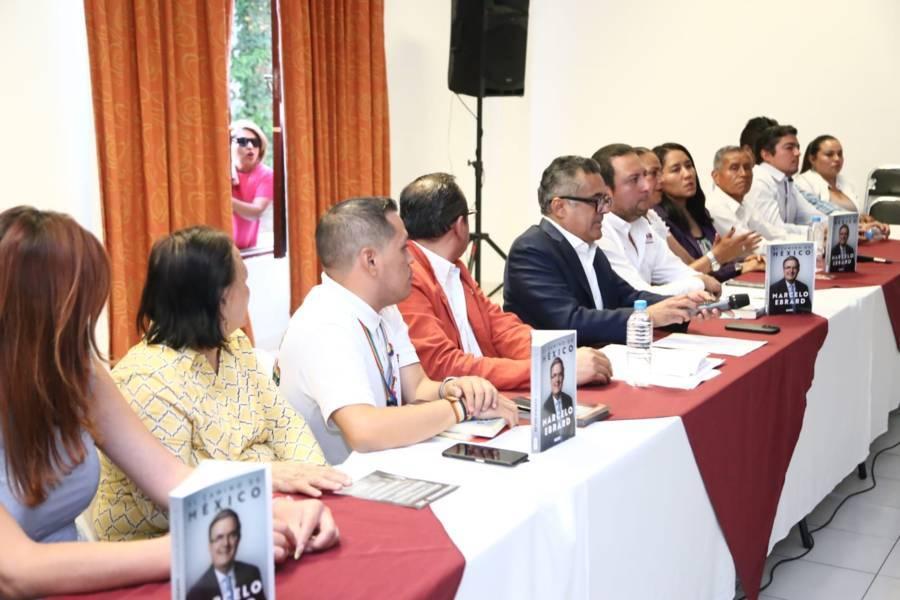 Presentan libro de Marcelo Ebrard en Tlaxcala 