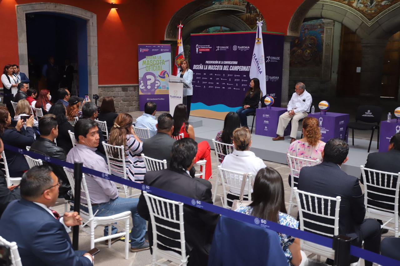 Presentan Convocatoria “Diseña la mascota del campeonato mundial de Voleibol de Playa Tlaxcala 2023”