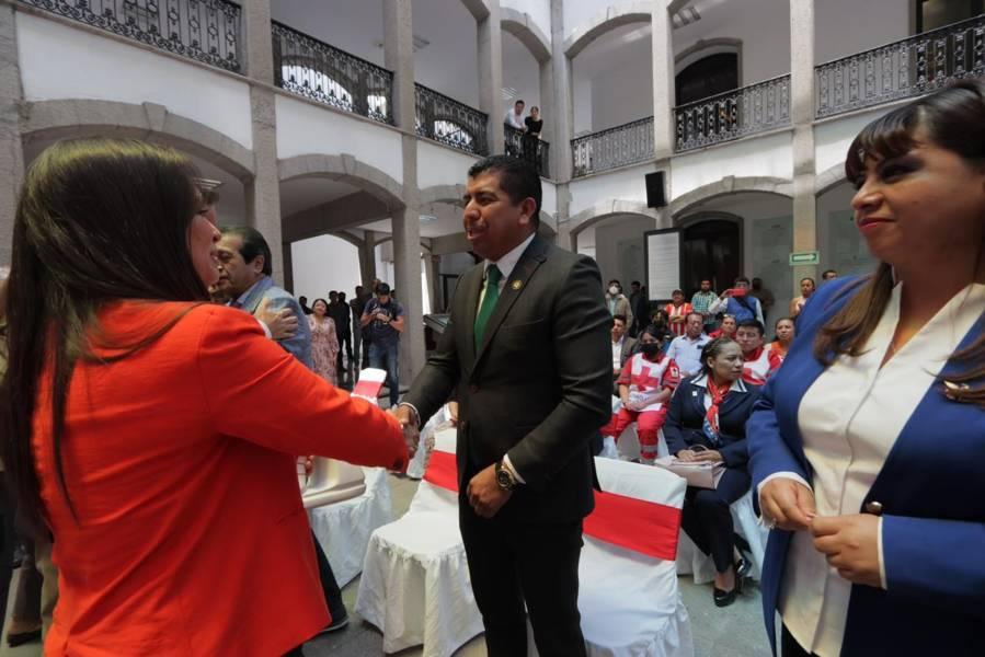 Arranque de la colecta anual 2023 de la Cruz Roja en el Congreso del Estado 