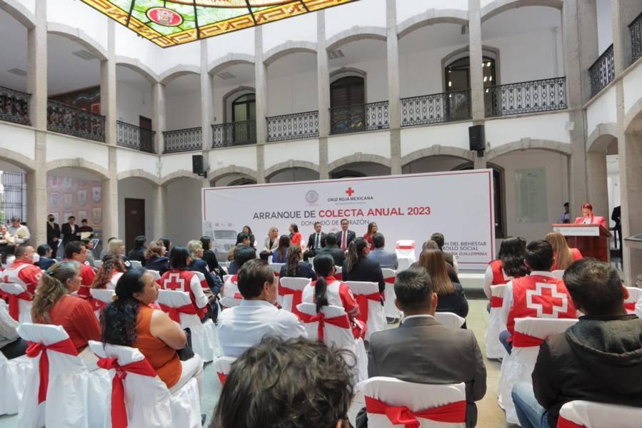 Arranque de la colecta anual 2023 de la Cruz Roja en el Congreso del Estado 