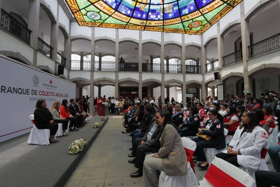 Arranque de la colecta anual 2023 de la Cruz Roja en el Congreso del Estado 