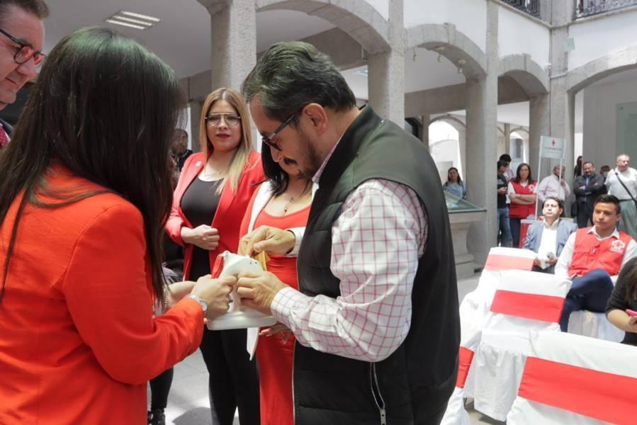 Arranque de la colecta anual 2023 de la Cruz Roja en el Congreso del Estado 
