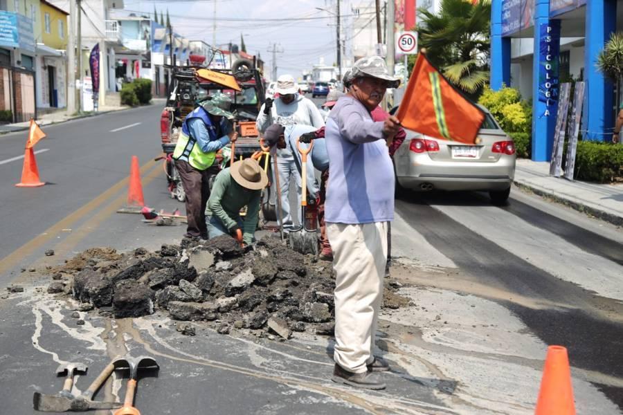 #ReporteVial | Tránsito lento por reparaciones en Ocotlán 