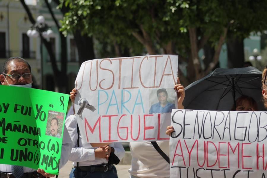 Exigen justicia por la muerte de Miguel N. 