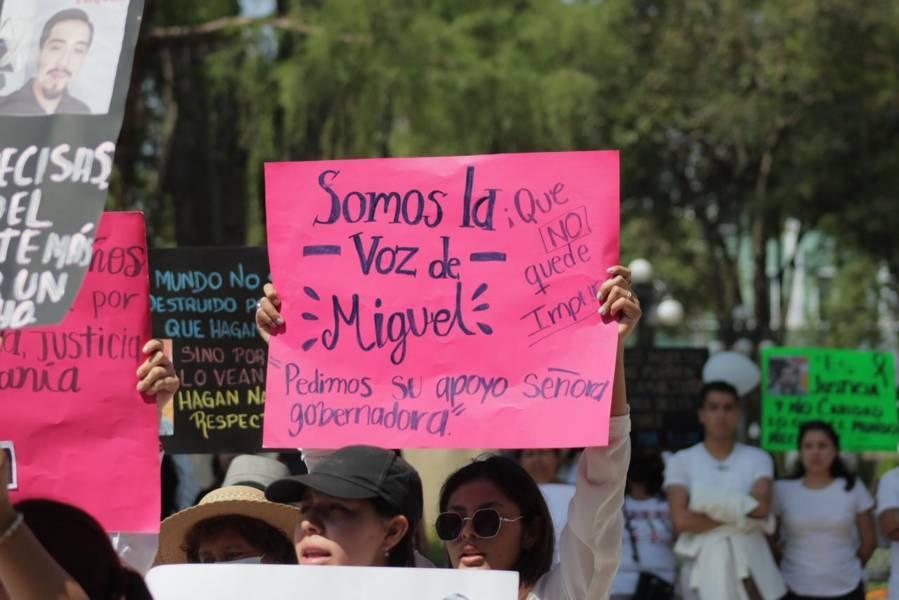 Exigen justicia por la muerte de Miguel N. 
