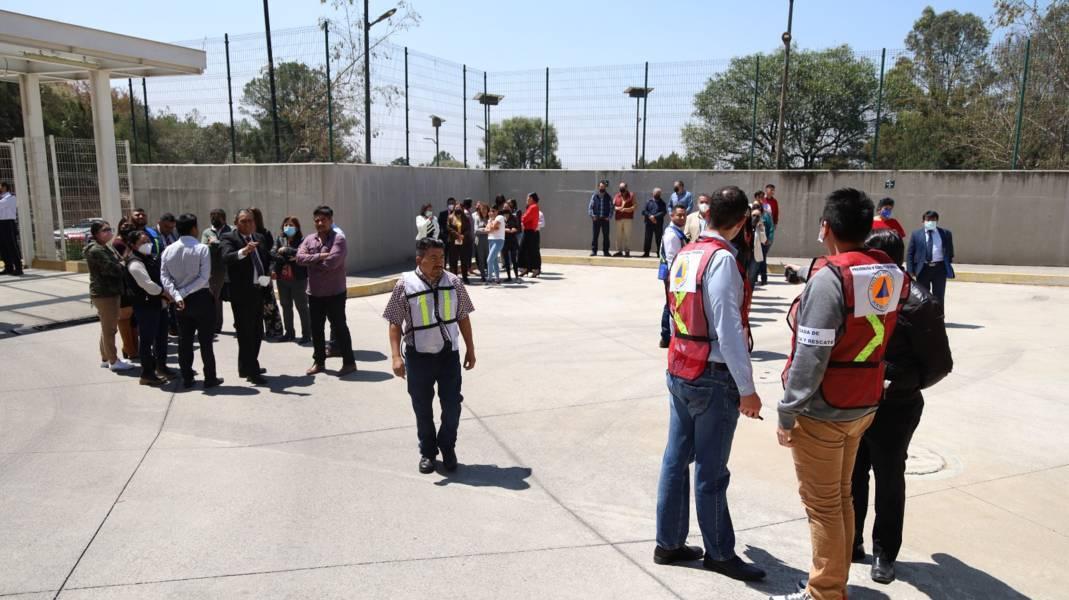 Con éxito, participa Poder Judicial en el “Simulacro Nacional 2023”