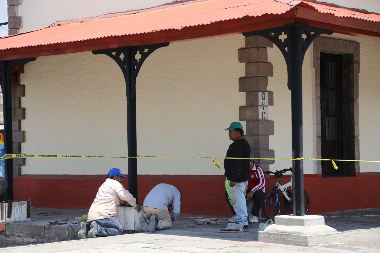 Renuevan imagen de la antigua estación en Chiautempan 