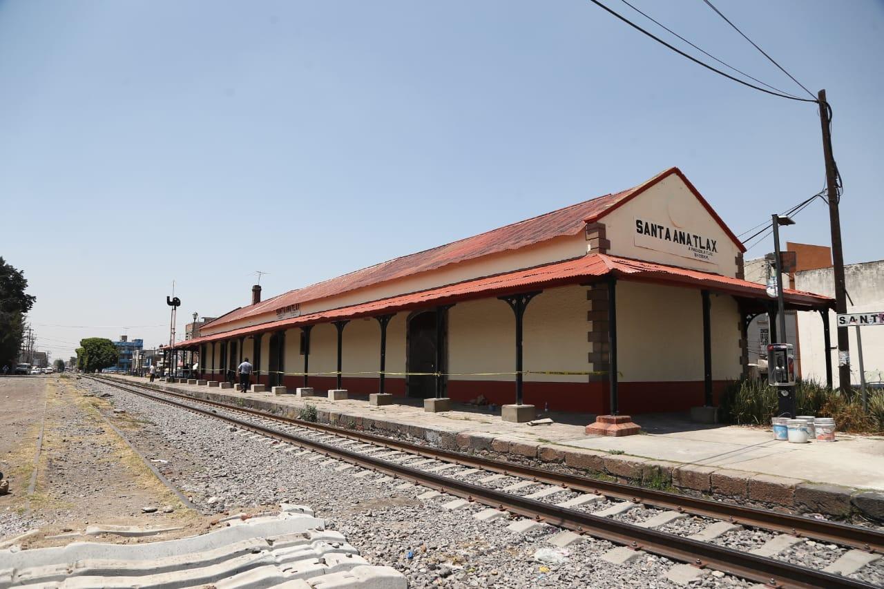 Renuevan imagen de la antigua estación en Chiautempan 
