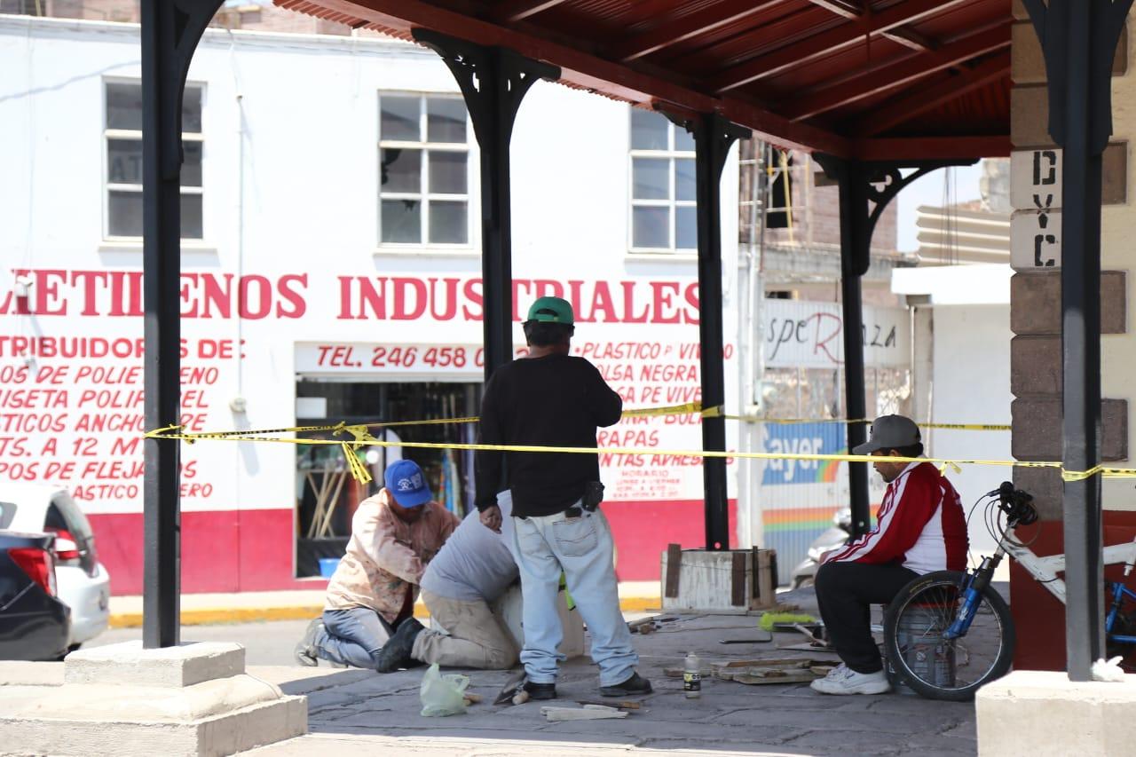 Renuevan imagen de la antigua estación en Chiautempan 