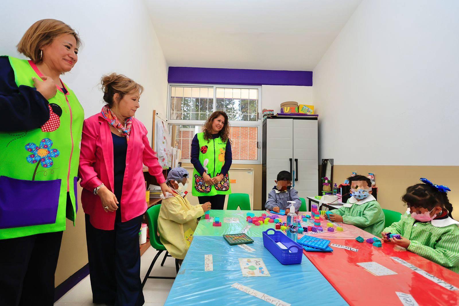 Entregó Gobernadora obra en el preescolar “Juan Jacobo Rousseau” de Apizaco