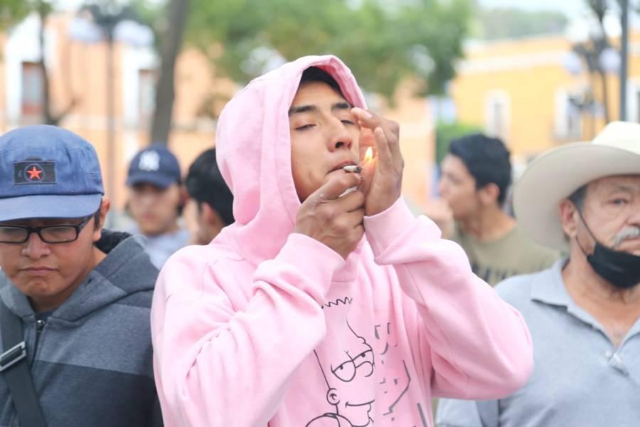 Concentración pacífica a favor de la Cannabis en Tlaxcala 