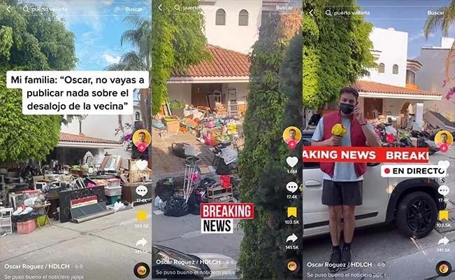 El desalojo de una vecina provoca que un joven transmita con falicidad lo ocurrido