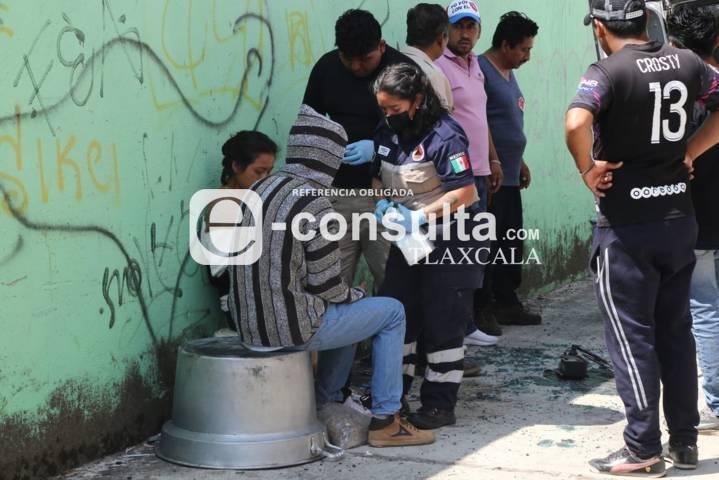 Seis personas resultan lesionadas tras volcar su camioneta sobre la autopista Tlaxcala-Apizaco en la zona de El Trébol