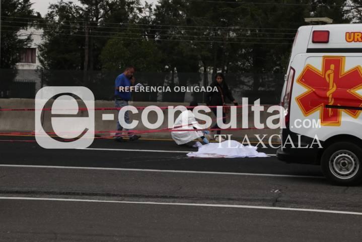 Muere masculino atropellado en Xaloztoc