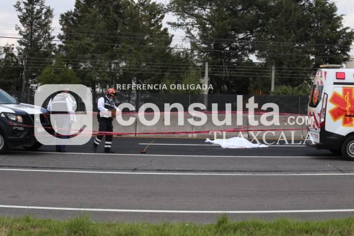 Muere masculino atropellado en Xaloztoc