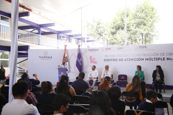 Entrega gobernadora Lorena Cuéllar, rehabilitación y construcción de obra del CAM 1