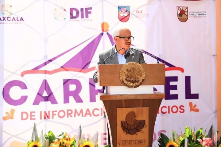 Inauguran en Chiautempan el “Carrusel de Información y Servicios” del DIF Estatal